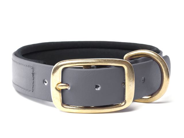 Biothane_collar_deluxe_brass_neopren_grey_small_web