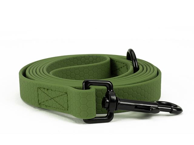 Hexa_leash_16_19mm_sewn_khaki_black_snap_hook_small_web