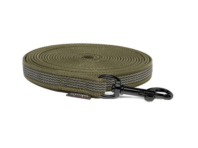 Rubbered_tracking_leash_15mm_black_snap_hook_khaki_small_web