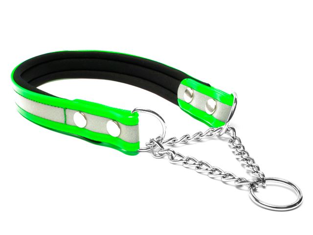 Biothane_collar_martingale_neopren_gold_reflexneon_green_small_web