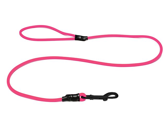 Biothane_round_leash_with_HG_neon_pink_black_snap_hook_small_web