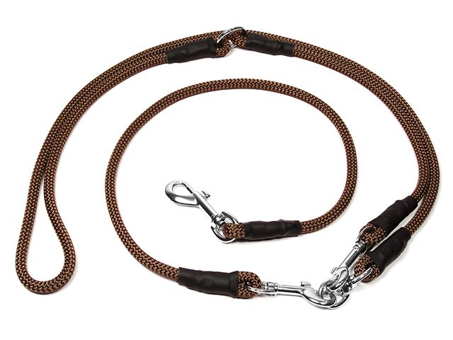 Hunter_profi_leash_with_carbine_brown_small_web