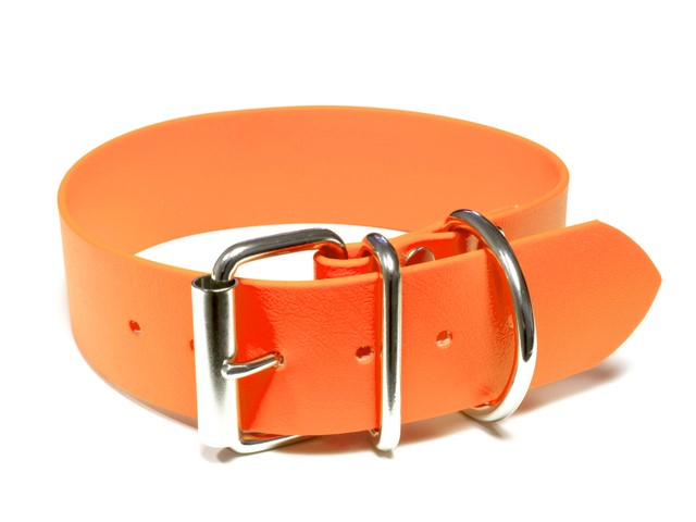 Mystique® Biothane collar classic 38mm neon orange 80-90cm | MYSTIQUE