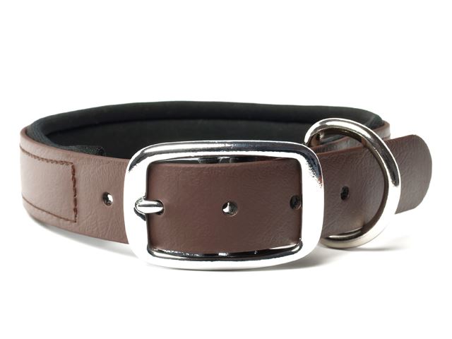 Biothane_collar_deluxe_neopren_brown_small_web
