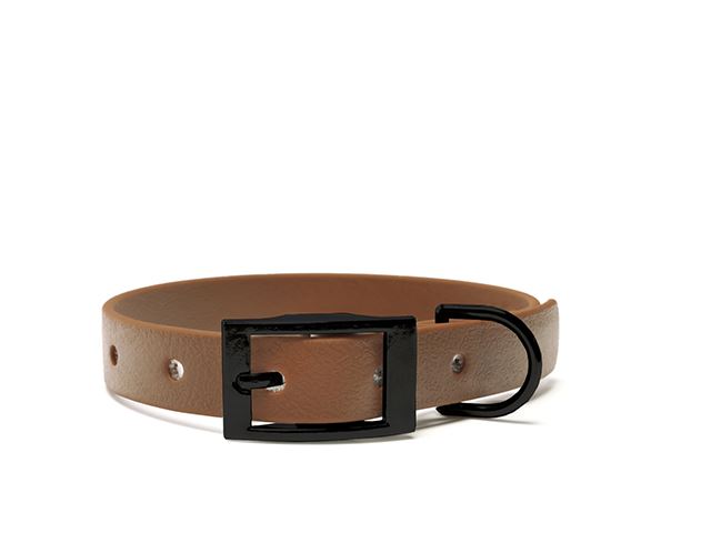 Biothane_collar_25mm_black_deluxe_light_brown_big_web