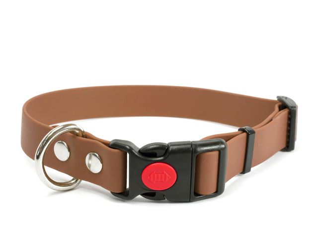 Biothane_collar_safety_click_light_brown_small_web