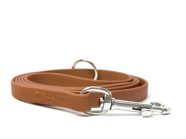 Biothane_leash_9_13mm_sewn_light_brown_snap_hook_small_web