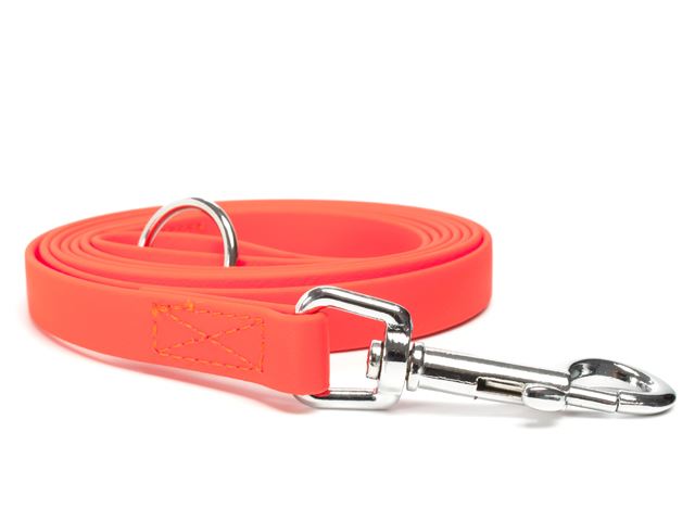 Biothane_leash_sewn_neon_orange_snap_hook_small_web