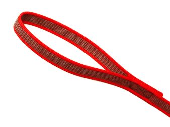Rubbered handgrip detail red