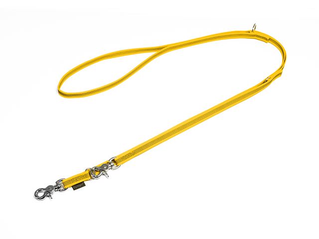 Rubbered_adjustable_leash_15mm_trigger_chromed_yellow_small_web