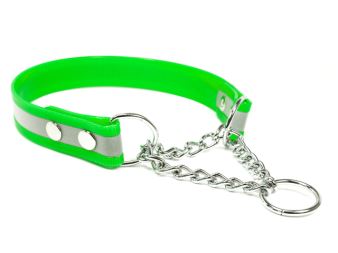 Mystique® Biothane Halsband mit Durchzugskette 25mm (12088)