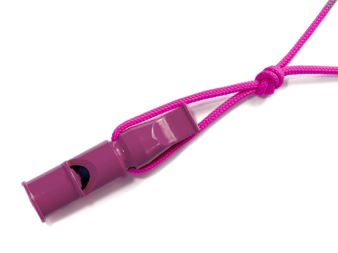 ACME double tone whistle with trill 640 9cm purple + lanyard