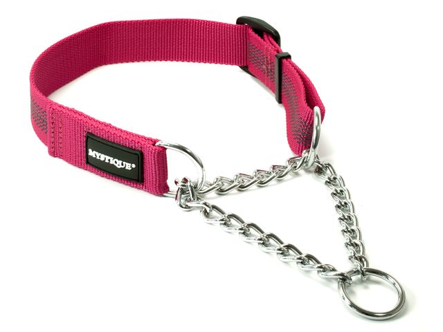 Mystique® Gummiertes Halsband mit Durchzugskette 30mm