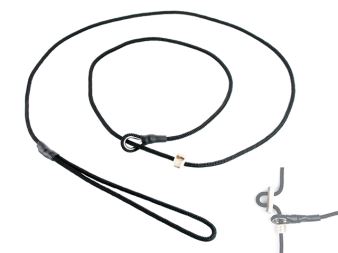 Mystique® Field trial moxon leash 4mm 150cm black with hornstop