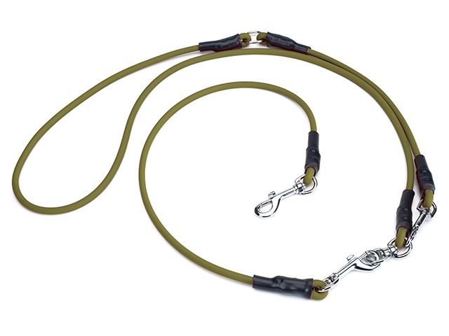 Biothane_6_8mm_adjustable_leash_with_carbine_khaki_small_web