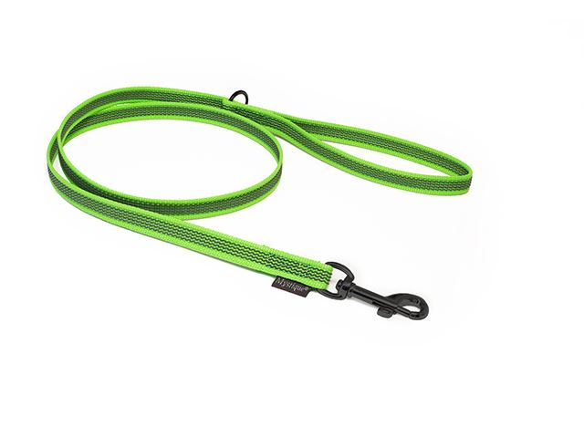 Rubbered_leash_12_15mm_black_snap_hook_with_HG_neon_green_big_web