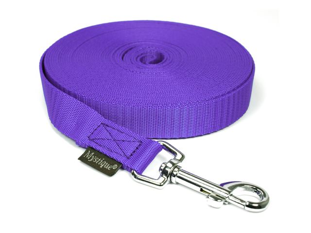 Nylon tracking leash standard 20mm lila