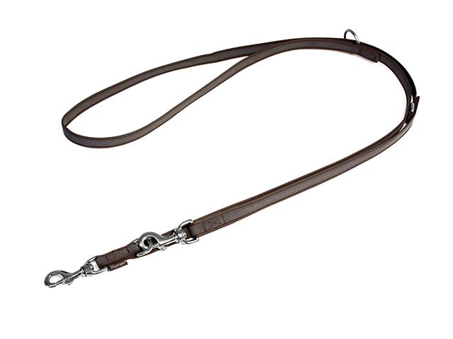 Rubbered_adjustable_leash_20mm_rust_proof_brown_small_web