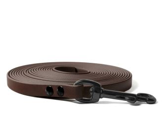 Biothane_tracking_leash_black_snap_hook_13mm_revited_brown_small_web