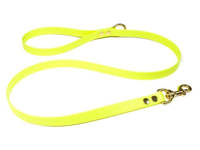 Biothane_leash_with_HG_19mm_solid_brass_neon_yellow_small_web