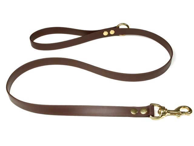 Biothane_leash_with_HG_19mm_solid_brass_brown_small_web