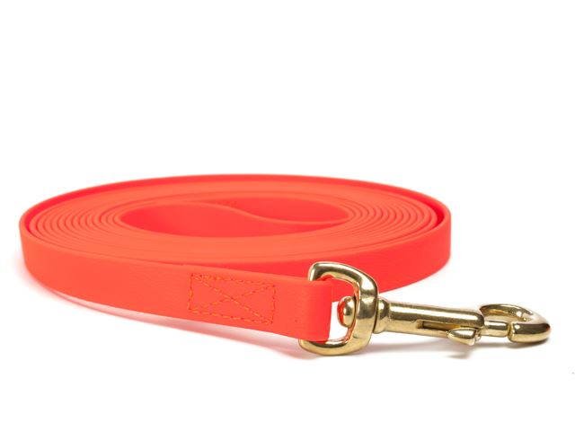 Biothane_tracking_leash_sewn_neon_orange_brass_snap_hook_small_web