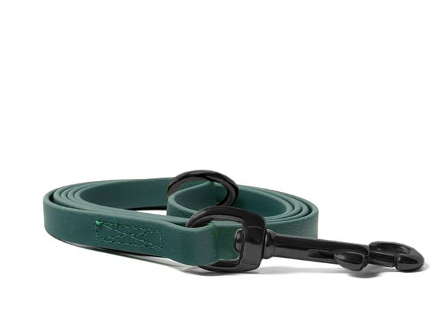 Biothane_leash_9_13mm_sewn_green_black_snap_hook_small_web
