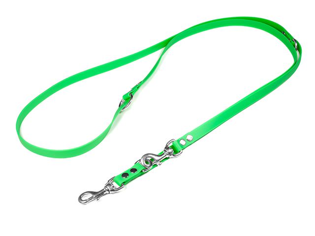 Biothane_adjustable_leash_rust_proof_19mm_neon_green_small_web