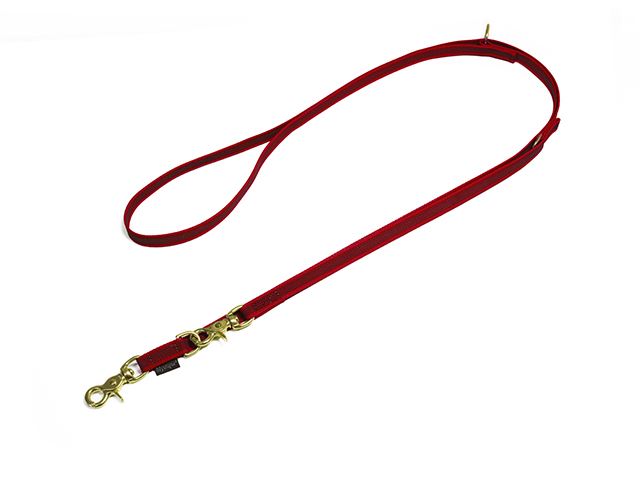 Rubbered_adjustable_leash_12mm_trigger_brass_winered_small_web