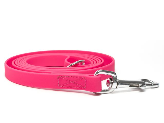 Biothane_leash_sewn_neon_pink_snap_hook_small_web