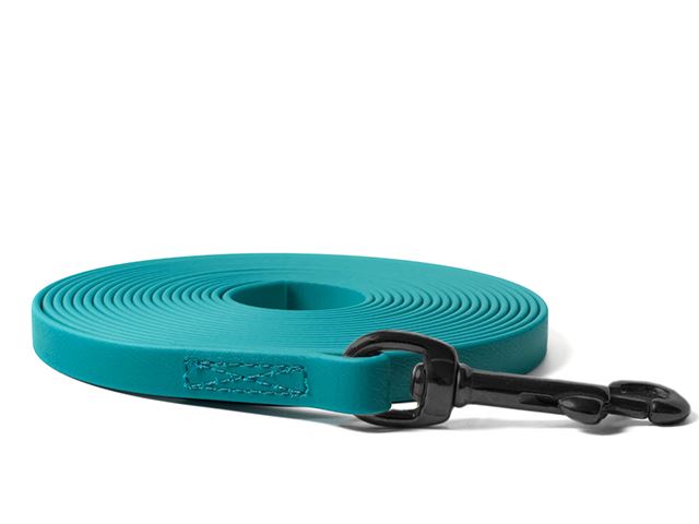 Biothane_tracking_leash_black_snap_hook_9_16mm_sewn_light_green_small_web