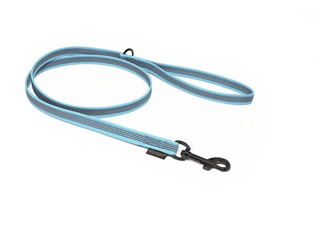 Rubbered_leash_12_15mm_black_snap_hook_with_HG_light_blue_big_web