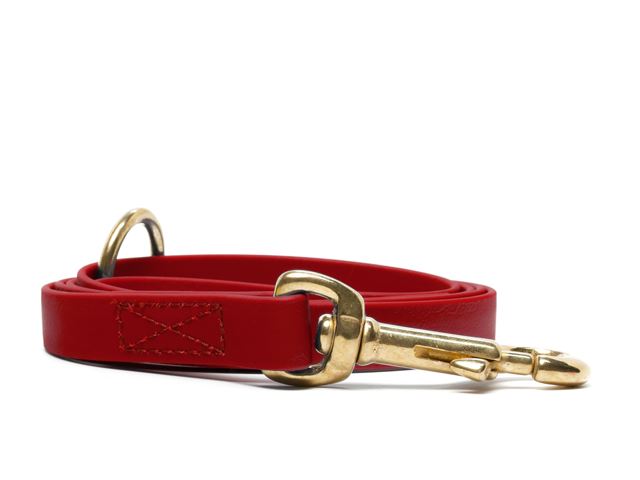 Biothane_leash_16_19mm_sewn_red_brass_snap_hook_small_web