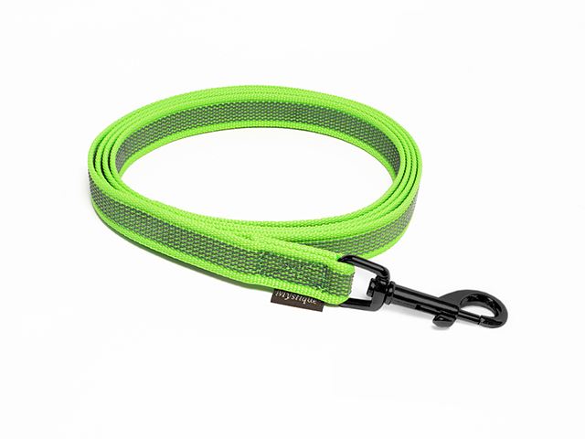 Rubbered_leash_20mm_black_snap_hook_neon_green_small_web