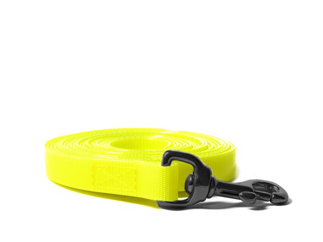 Biothane_tracking_leash_sewn_19mm_black_snap_hook_gold_yellow_small_web