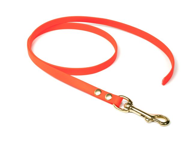 Biothane_leash_13mm_solid_brass_neon_orange_small_web