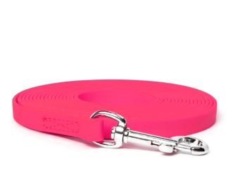 Mystique® Biothane tracking leash neon pink