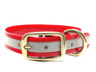 Biothane_collar_deluxe_brass_reflect_red_gold_small_web