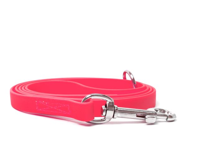 Biothane_leash_9_13mm_sewn_neon_pink_snap_hook_small_web