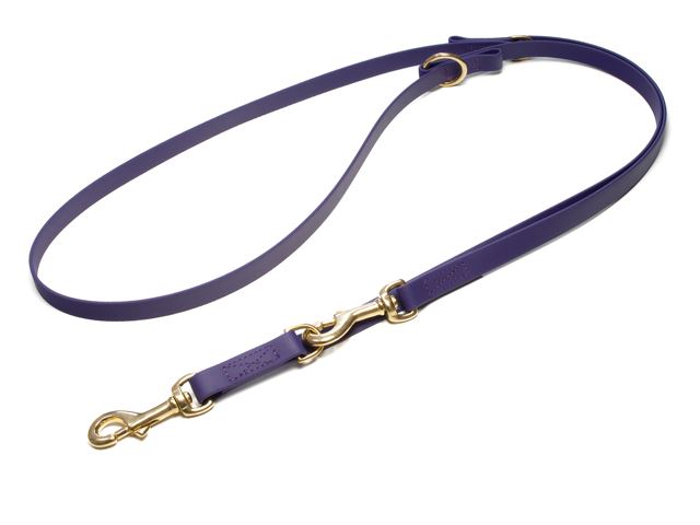 Biothane_adjustable_leash_sewn_lila_brass_snap_hook_small_web