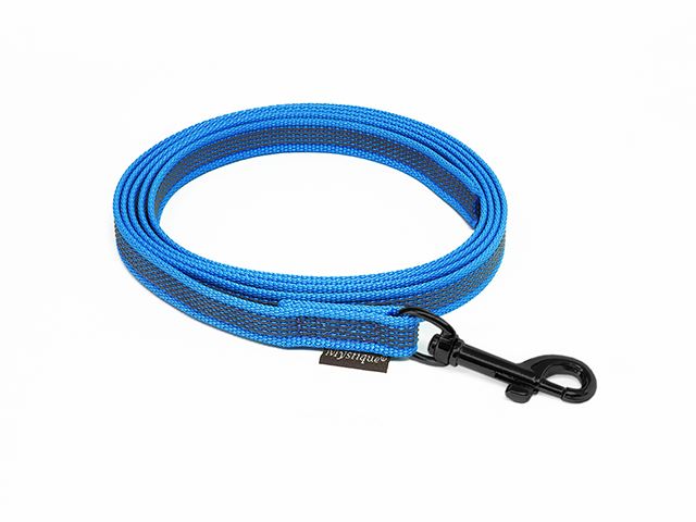 Rubbered_leash_12_15mm_black_snap_hook_blue_big_web