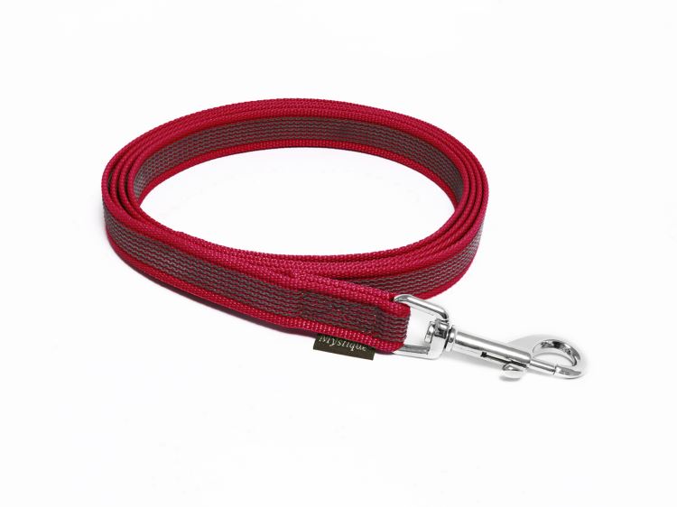 Rubbered_leash_20mm_chromed_winered_big_web
