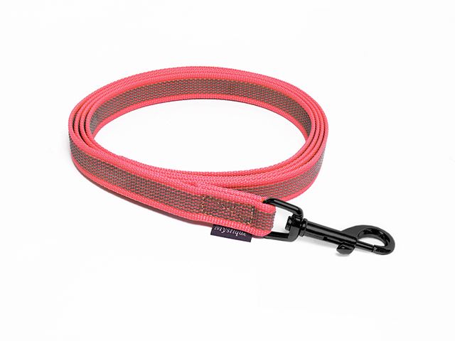Rubbered_leash_20mm_black_snap_hook_neon_pink_small_web