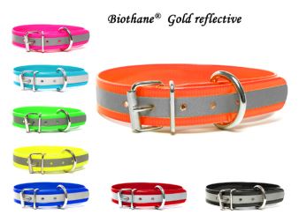 Biothane_gold_reflective_collars_classic_all_colours_small_web