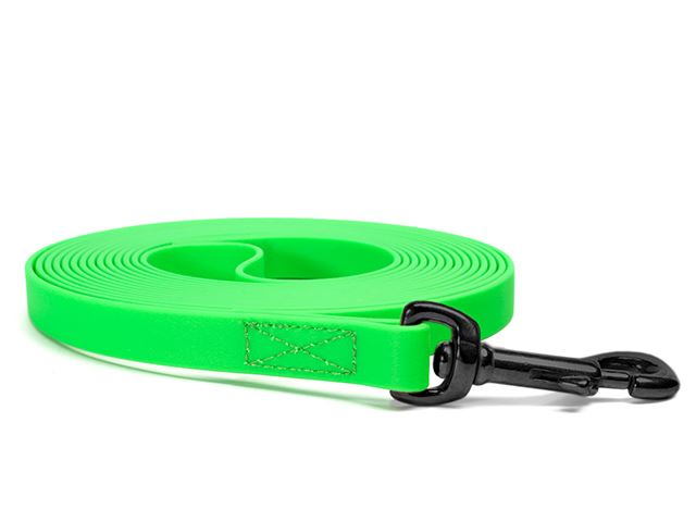 Biothane_tracking_leash_19mm_sewn_neon_green_black_snap_hook_small_web