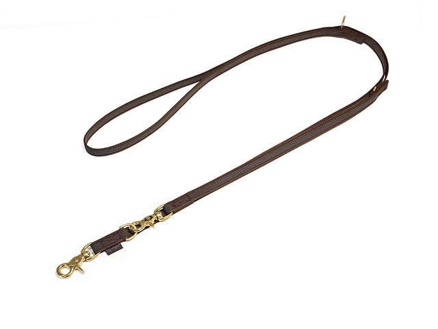 Rubbered_adjustable_leash_12mm_trigger_brass_brown_big_web