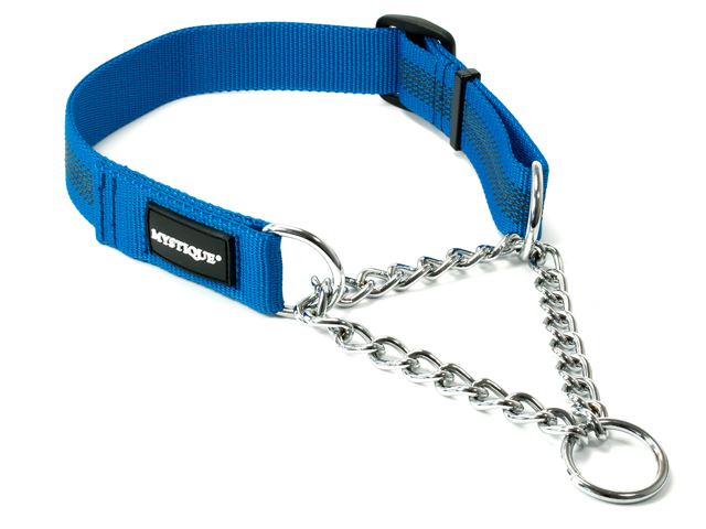 Mystique® Gummiertes Halsband mit Durchzugskette 30mm
