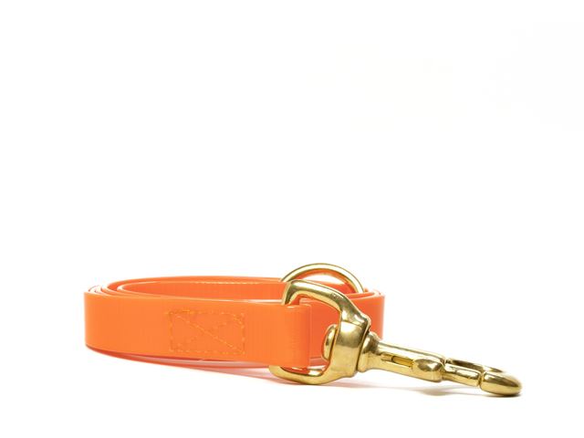 Biothane_leash_sewn_16-19mm_with_handgrip_brass_snap_hook_gold_orange_small_web