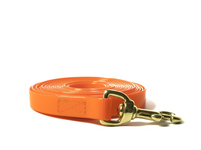 Biothane_tracking_leash_sewn_16-19mm_brass_snap_hook_gold_orange_small_web