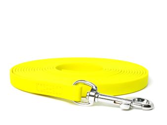 Mystique® Biothane tracking leash neon yellow